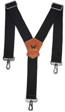 Y-Back Elastic Suspenders, Heavy-Duty Mens Suspenders For Jeans, 2"-Wide Work