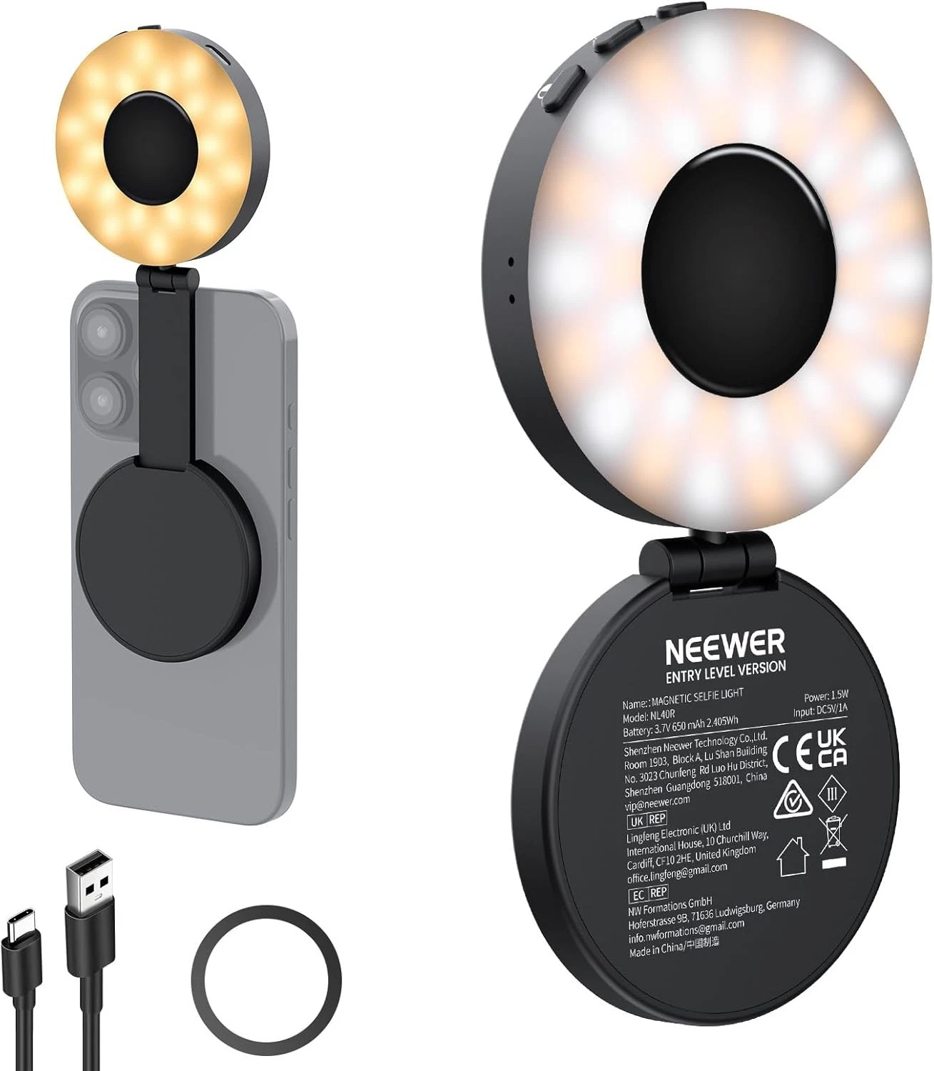 Neewer NL40R Selfie Light