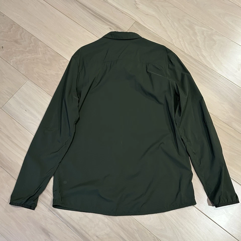 Рубашка Lululemon On Time на кнопках с длинным рукавом мужская размер XL - Изображение 4 из 4