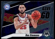 2019-20 Panini Mosaic #2 Ben Simmons Give and Go