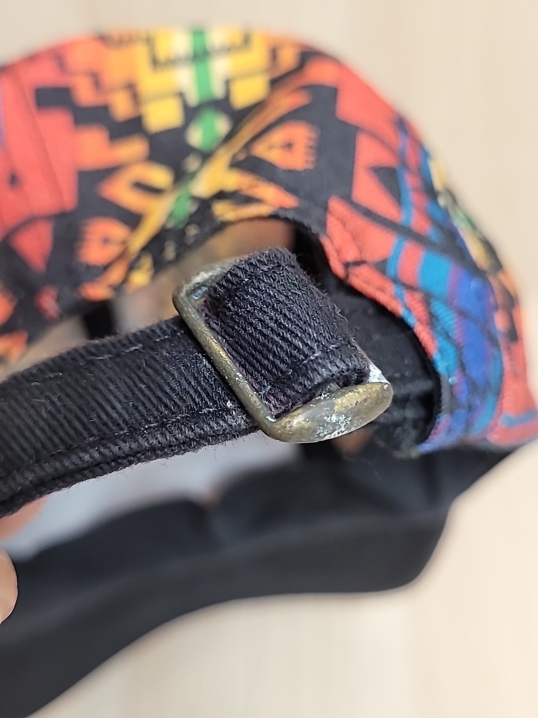 90's Pendleton Strapback Hat 5 Panel Aztec Patter… - image 15