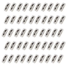 Ball Chain Connectors 10 50 Pack, Fits 4.5mm Bead Chains, Stainless Steel C...