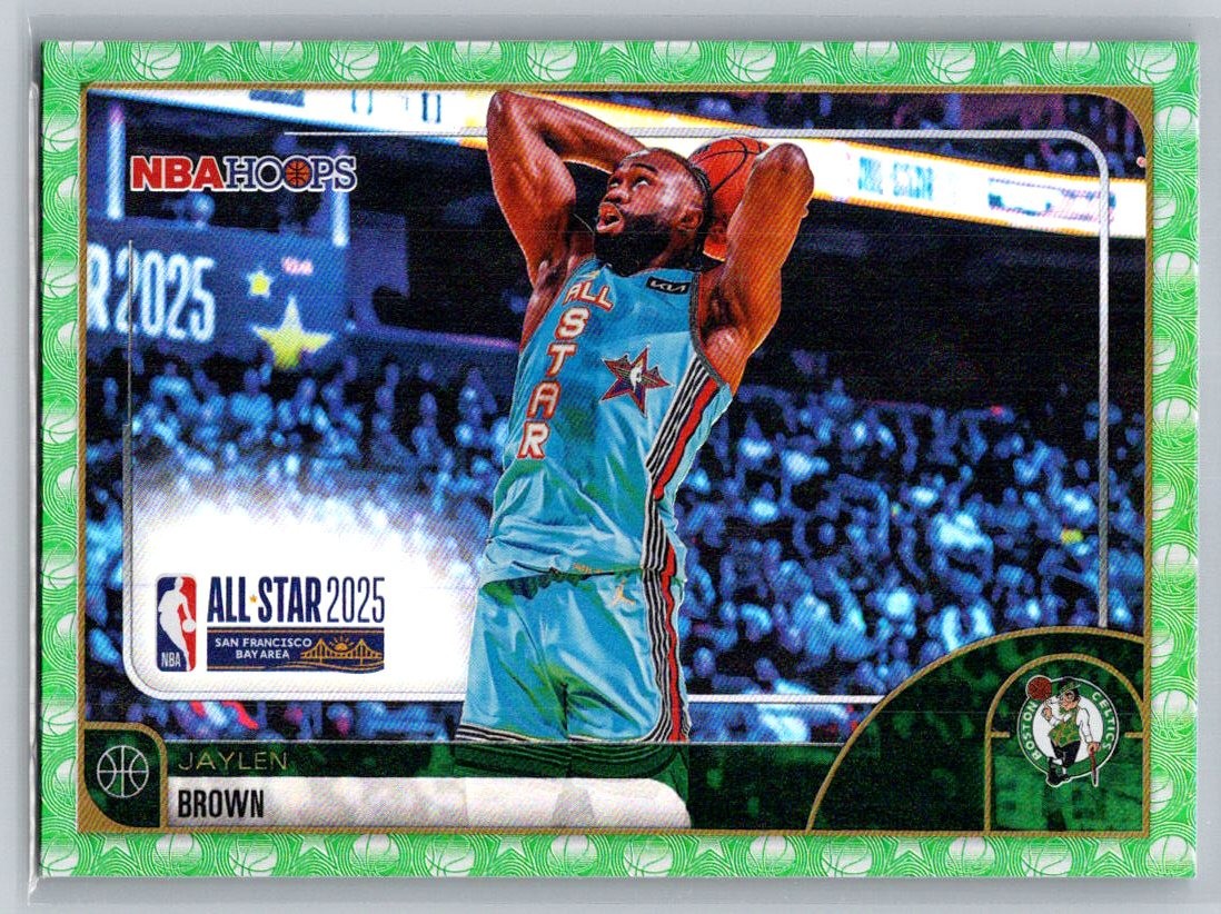 2025 Topps NBA Hoops Green Hoops #271 Jaylen Brown