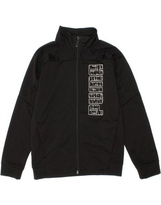 Puma Jungen Grafik Trainingsanzug Oberteil Jacke 7-8 Jahre schwarz Polyester CC03