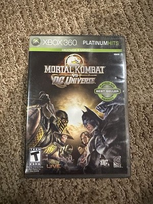 Mortal Kombat vs. DC Universe Xbox 360 Warner Bros Manual NTSC-U/C T-Teen