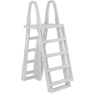 Aqua Select Above Ground  Swimming Pool A-Frame Heavy Duty Ladder - 48'' to 56''