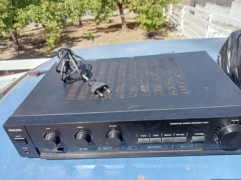 Philips FA- 561 Amplificatore stereo vintage Anni 80 Funzionante Testato - Immagine 3 di 4