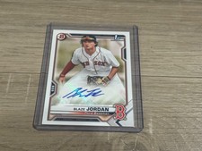 2021 Bowman Chrome Prospect  1st Rookie Paper  Blaze Jordan  Auto RC  Red Sox