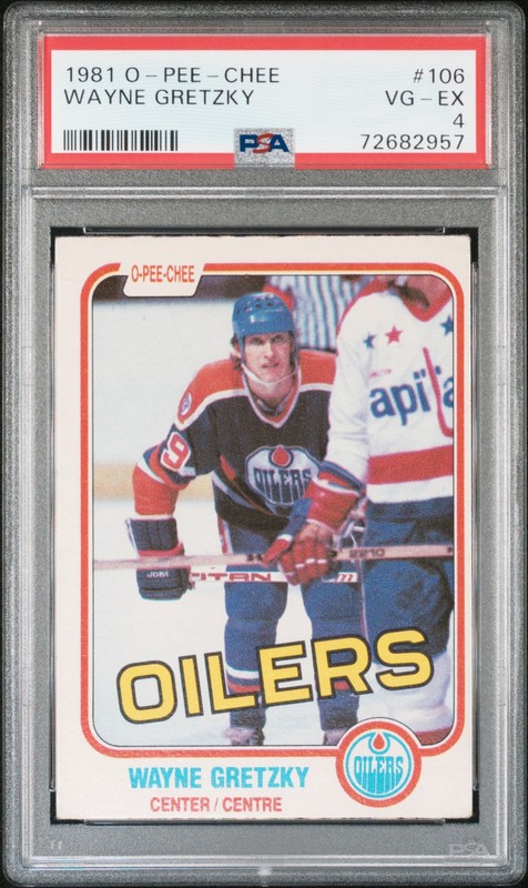 1981 O-PEE-CHEE #106 WAYNE GRETZKY PSA 4