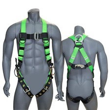 AFP Universal Full-Body Fall Protection Safety Harness w/ 3 D-Rings and Tongu...