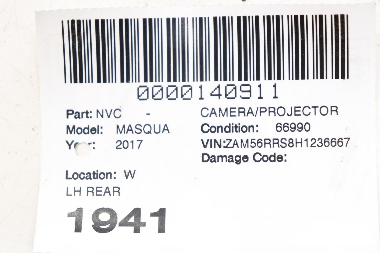 Maserati Quattroporte 2017-2024 Rear Left Radar sensor