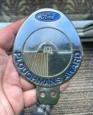 Vintage Ford ploughmans award club motor car auto grille badge farming tractor