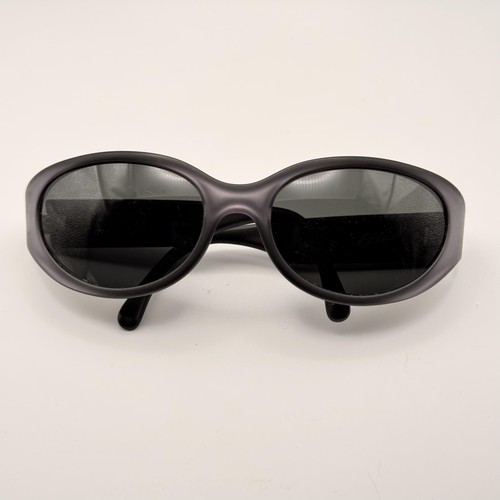 Arnette HOODOO Sunglasses Mens Black Oval Wrap Italy Vintage Shades Sunnies 90s