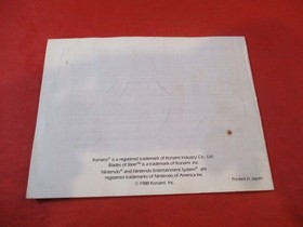 Blades of Steel Nintendo NES Instruction Manual Booklet ONLY