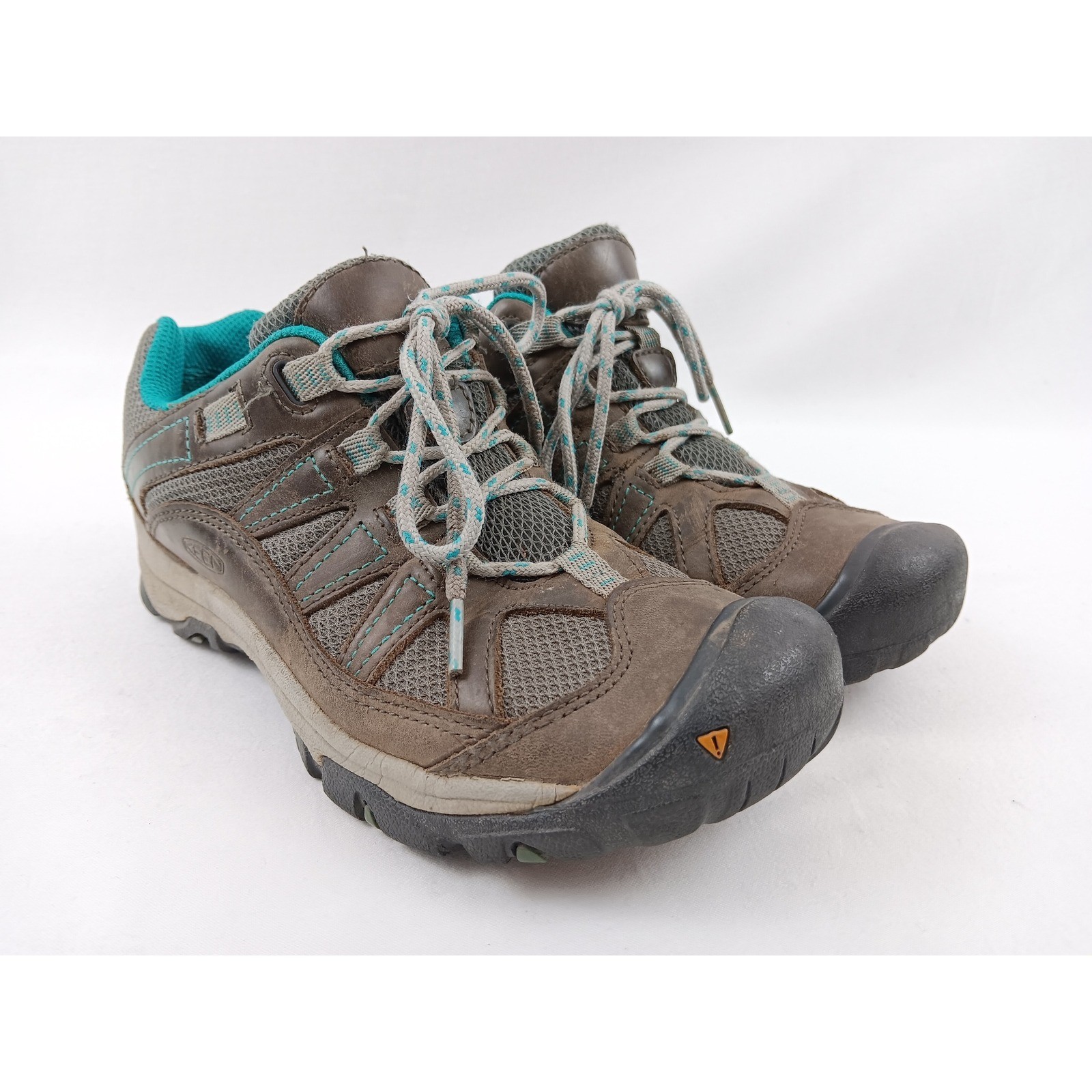 Scarpe da donna Keen Palisades impermeabili escursionismo trail passeggio marrone turchese 7