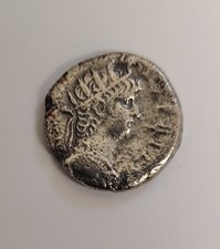 Silver Denarius Of Augustus 1st Emperor Of Rome Born Gaius Octavius  23/09/63BC