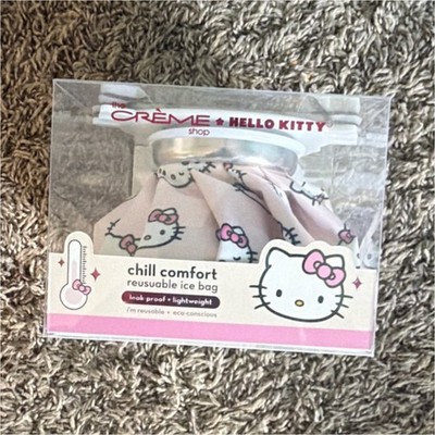 The Crème Shop Hello Kitty Chill Comfort Reusable Leak Proof Ice Bag Pink White