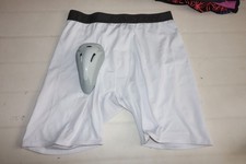 Easton Baseball Compression Shorts Sport Gym  XL Girdle  Athletic White & Cup