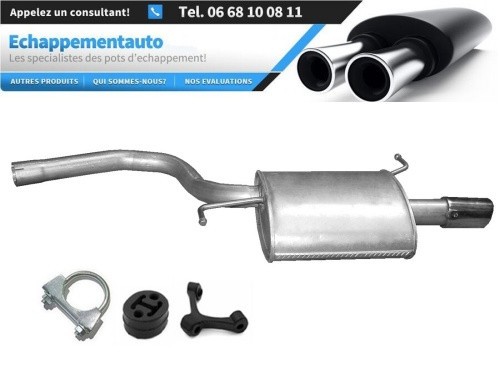 Silencieux arrière Audi A4 B6 2.0 FSI pour Berline et Break de 2002 à 2004