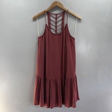 Lush Dress Women’s Size L Lace Back Knee Length