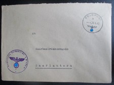 X4669 Umschlag FPNr. L 51475 vom 24.4.43 an W.B.K. Saarlautern