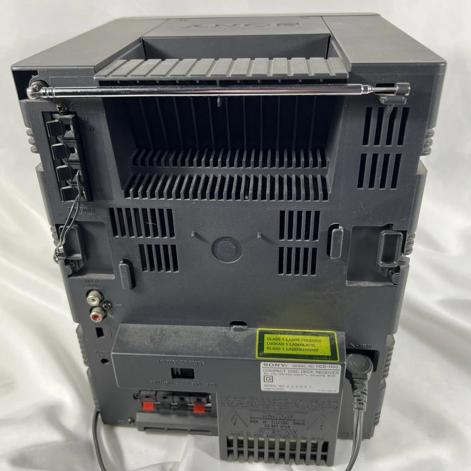 Sony FH-B50CD Compact Component Stereo System CD Tape Radio Powers On Parts - Image 2 of 4