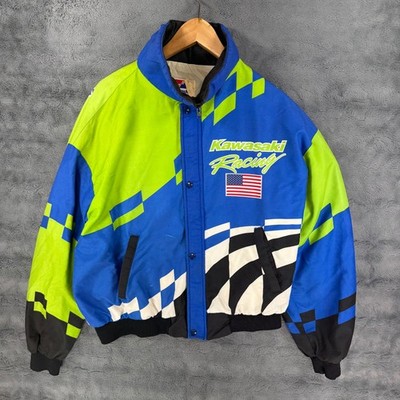 ジャケット・アウター KIARIS Vintage 90s Zipped Jacket vintage 90s Starter Windbreaker Zip Jacket Colorblock XL Green