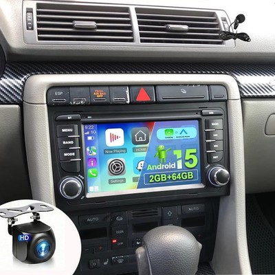 Für Audi A4 8E 8H B6 B7 2000-2009 Android 15 Autoradio & Kamera GPS Navi WIFI BT