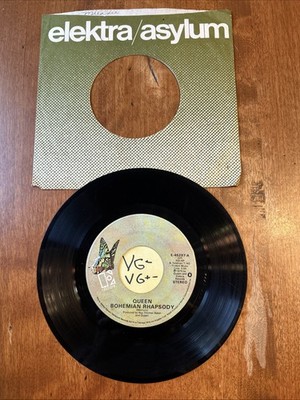 QUEEN Bohemian Rhapsody CLASSIC POP ROCK 45 7'' Record Vinyl Records VG+ TESTED