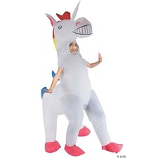 Unicorn Inflat 4 Legged Child Halloween Costume Cosplay  Party Outfit For Kids