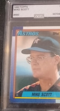 Topps 1990 Mike Scott #460 Houston Astros AGS Graded Base Set Card