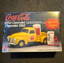 Amt Coca-cola 1950 Chevrolet Pickup 125 Plastic Model Kit Unassembled H824-1000 Amt Coca-cola 1950 Chevrolet Pickup 125 Plastic Model Kit Unassembled H824-1000