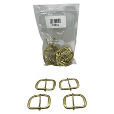 14 Pack Heel Bar Buckle 1 1/2 Strap 38mm Gold Tone Belt Buckle Leather Crafter