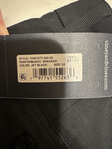 Vineyard Vines Mens Performance Breaker Shorts Jet Black Sz 28 NEW $85 - Bild 6 von 9