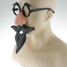 Occhiali E Baffi Finti Per Scherzi - 2 Set Bianco E Nero, Accessori Festa E Carnevale - Foto 3