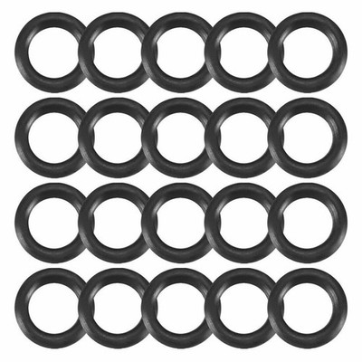 20pcs Black Nitrile Butadiene Rubber   O-Ring 2.3mm Inner Dia 0.8mm Width  KD #f