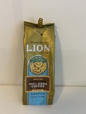 Hawaii LION 100 KONA Coffee Ground Medium/Light Roast 7oz 6/26 Free Shipping