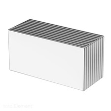 1.5 x 3/4 x 1/16 Inch Neodymium Rare Earth Block Magnets N52 10 Pack 