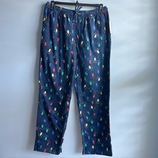 Club Room Men's Holiday Lights Fleece Pajama Pants Size Large
