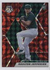 2021 Panini Mosaic Rookie Reactive Red Mosaic Prizm Daulton Jefferies #279 10ou