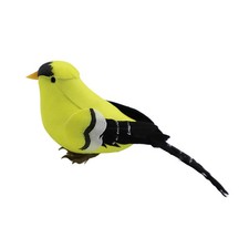American Realistic Artificial Birds Ornaments Feathered Bird Yellow Goldfinch