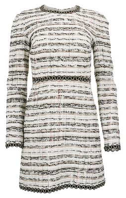 Giambattista Valli Tweed Mini Dress in White Multi