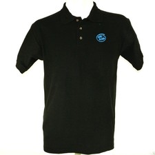 INTEL Inside Vintage Tech Employee Uniform Black Polo Shirt Size M Medium