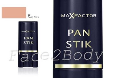 Max Factor Pan Stik Foundation Stick Full Coverage 9g - 60 Deep Olive