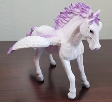 MOJO White Pegasus Horse with Purple Glitter Wings 387298 Toy Figurine 2014