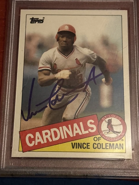 1985 Topps Traded Vince Coleman Psa 10 DNA  Auto 10 Rookie Population 3