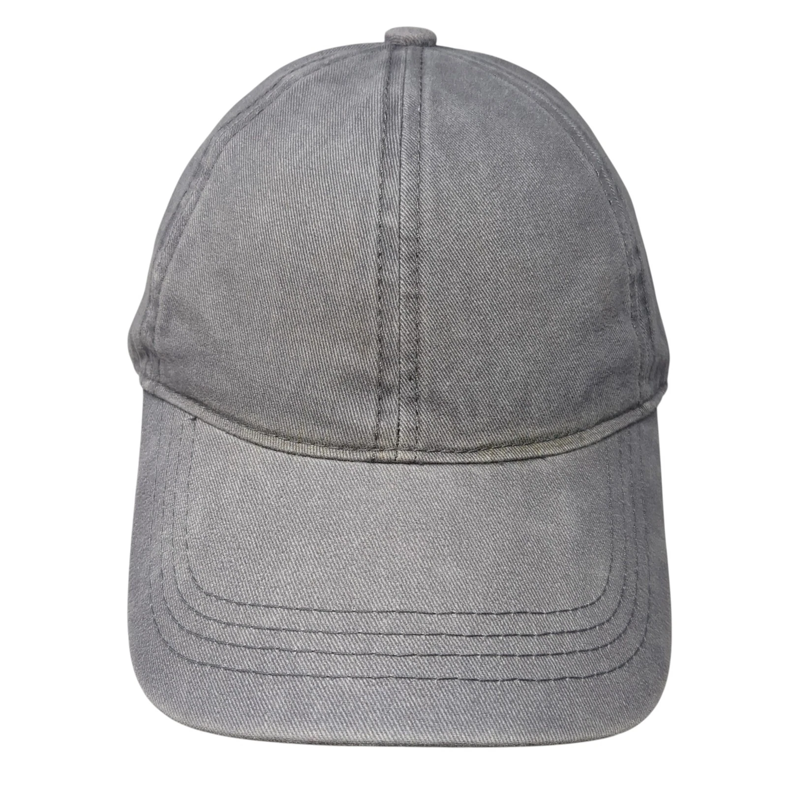 David And Young Slideback Baseball Cap Gray One Size Adjustable 6 Panel Blank