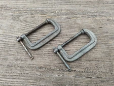 Lot Of 2 Small C-clamps U.S. Lock & Hardware Co.