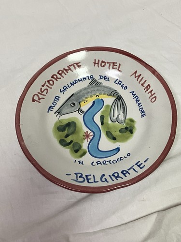 Unione Ristoranti del Buon Ricordo Vietri 1994 Hotel Milano Good Memory Plate - Picture 2 of 4