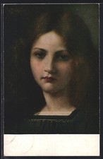 Künstler-AK sign. Georg Buchner: Erika, Portrait einer Frau 1919 